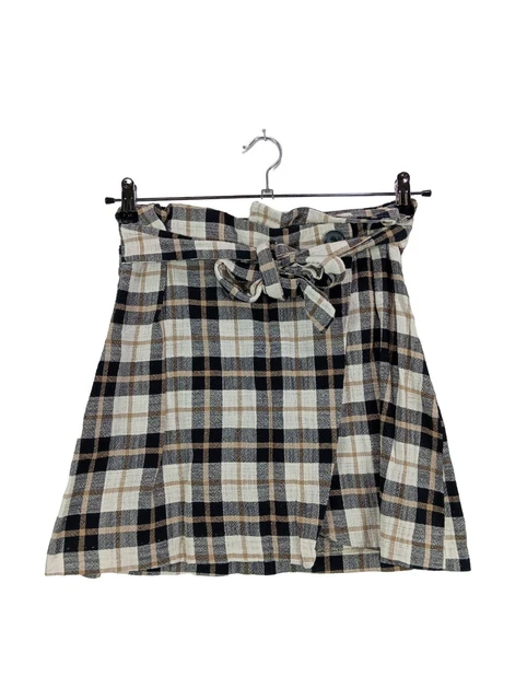 Mini-jupe ZARA WOMAN - Taille EU 38 - Couleur Crème - Style Décontracté - Parfait état