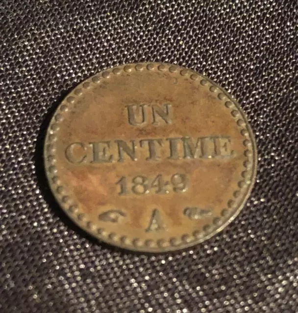 1 centime DUPRÉ *1849A* Qualité SUP!