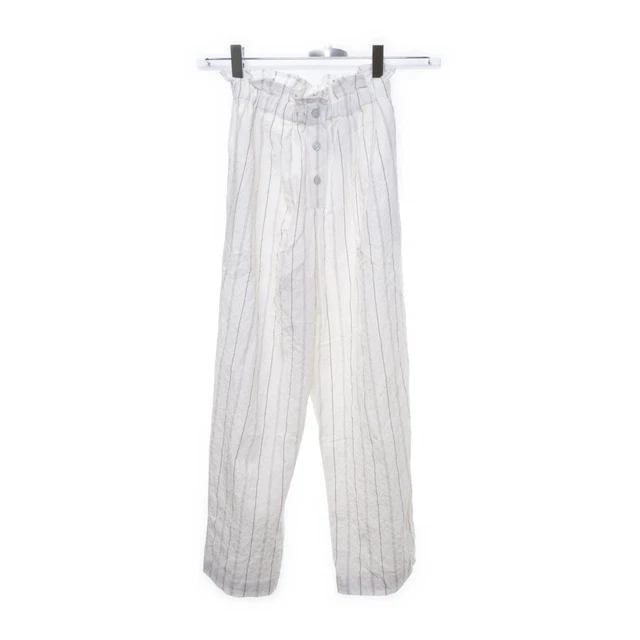 Zara, Palazzohose, Größe: 140, Off-White/Braun, Viskose/Baumwolle/Elasthan