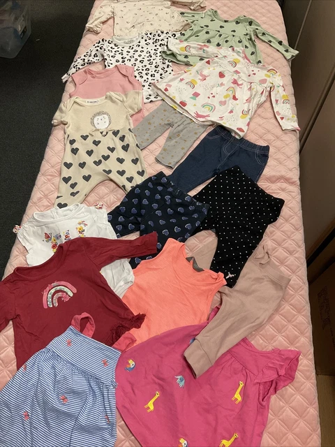 Baby girl large clothes bundle size 3-6 months Various brands