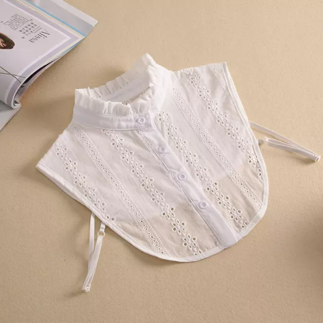 White Cotton Linen Fake Collar Women's Dickey Table Birthday Decorations