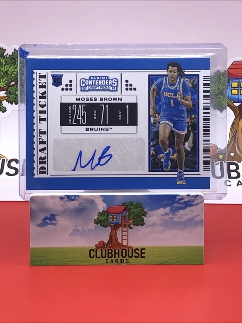 2019-20 Panini Contenders Draft Picks College Ticket #113 Moses Brown ROOKIE RC