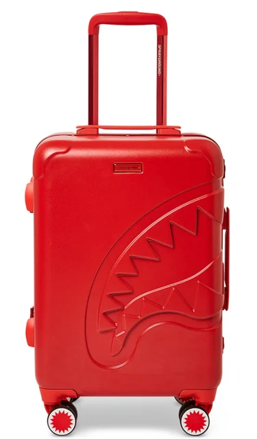 SPRAYGROUND MOLDED SHARKITECTURE RED HARDSHELL CARRY-ON LUGGAGE - Limited Ed.
