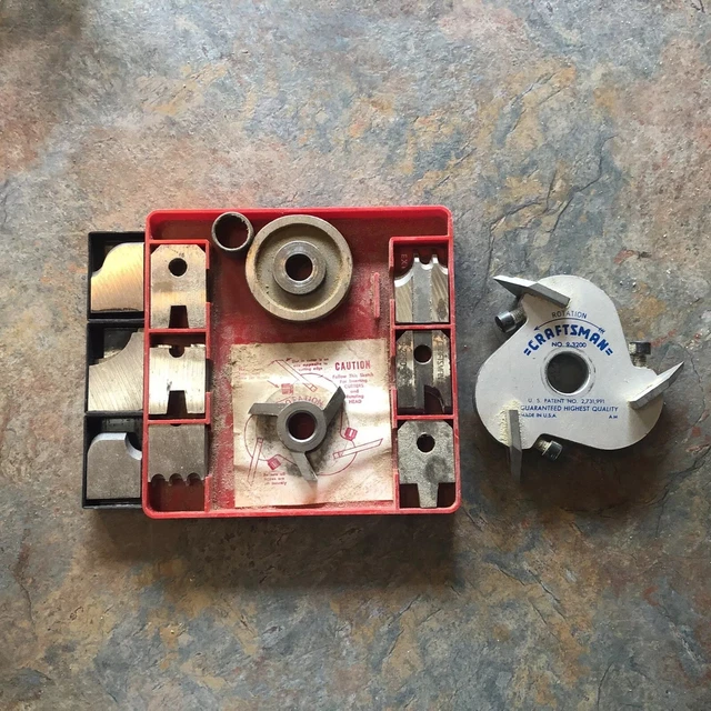 CRAFTSMAN 93200 BENCH & Radial Arm Saw Molding Head w/ 10 Sets of