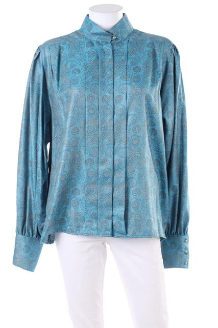 Camicia tradizionale grätz fiori D 44 toni blu