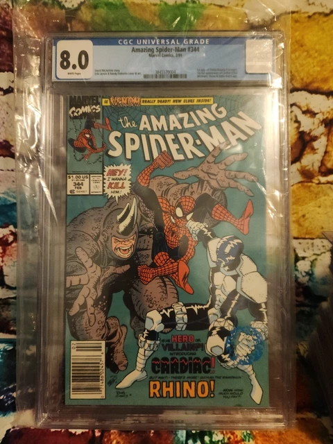 Amazing Spider-Man #344 CGC 8.0 (1991) - Newsstand Edition