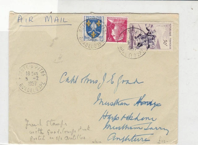 france 1957 sport + shield stamps cover ref 20845