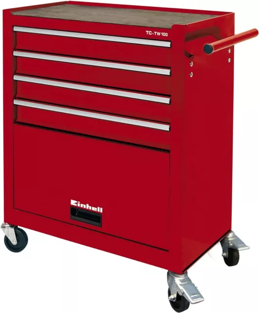 EINHELL 4510170 Carrello Officina portautensili TC-TW 100 4 Cassetti con Ruote