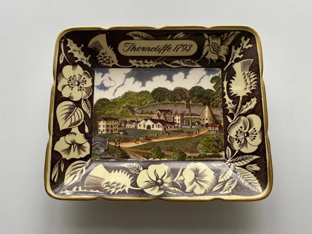 Grays Pottery England Vintage Ashtray Trinket Dish Thorncliffe 1793 Scene Rare