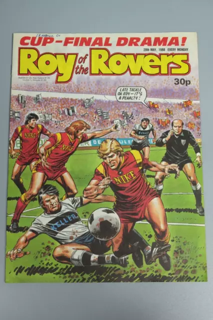 Vintage Football Magazine Comic: Roy of the Rovers 28th May 1988