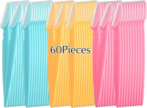 FEPITO 60Pcs Sopracciglia Rasoio Shaper Rasoi 60 Unit&#xE0; (Confezione da 1)