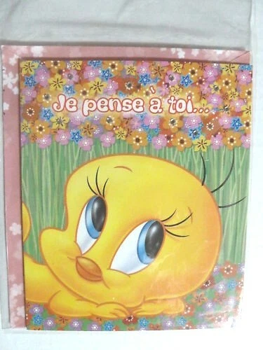 Titi Warner Bros Canari Carte Je Pense A Toi Tu Me Manques Trop Eur 2 90 Picclick Fr