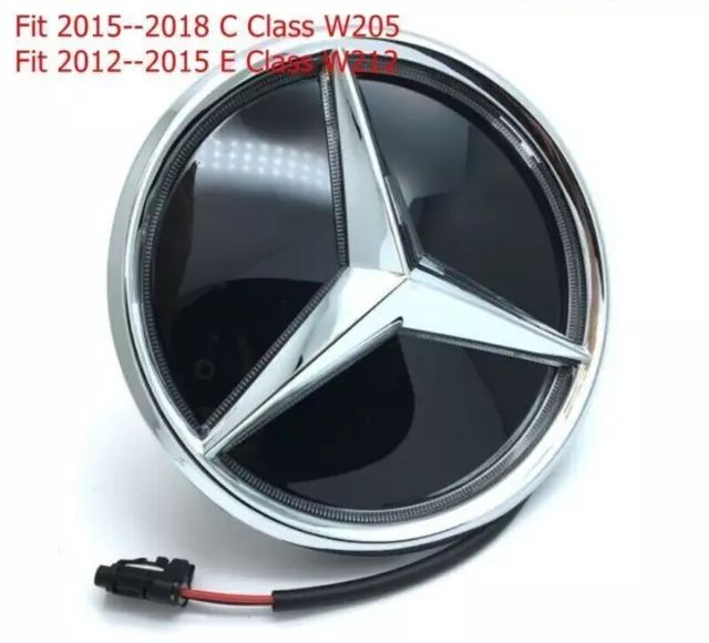 Illuminated LED Light Front Mirror Star Emblem For Mercedes Benz W212 W205 W207