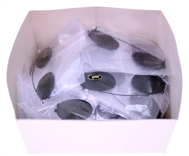 LOOK clip-on sunglasses attachments for spectacles-Lot of 26 all NEW-Weight 334g