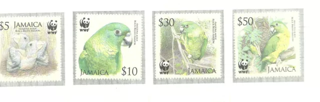 Jamaica Sg1121-1124 Black Billed Amazon  Mnh