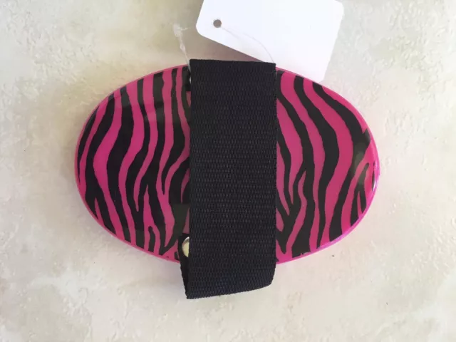 Roma Curry Comb for Horses - Zebra Print