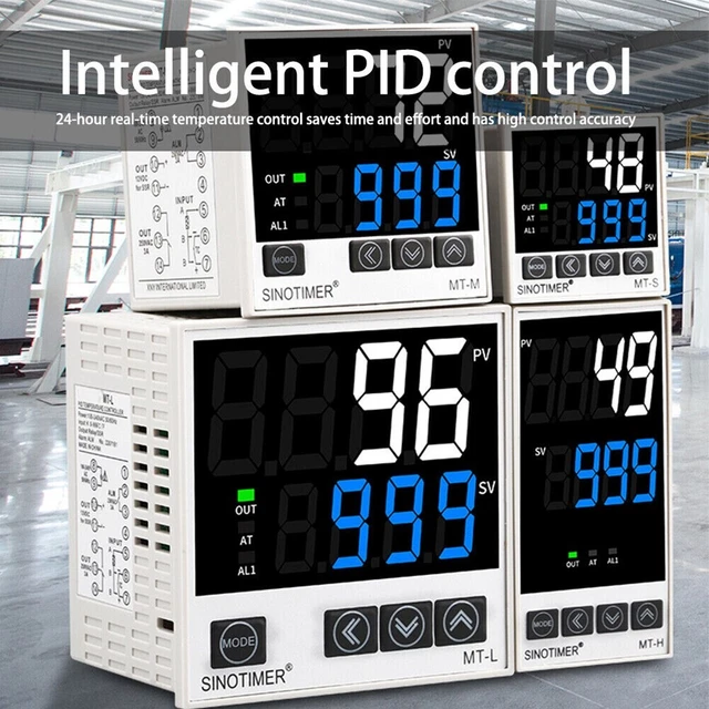 Numérique Pid Thermostat Relais / Ssr Dual Sortie Température Régulateur