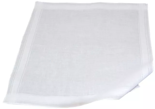6 Taschentücher,Taschentuch,Herren,Baumwolle, 40 x 40cm,Herrentaschentücher,weiß