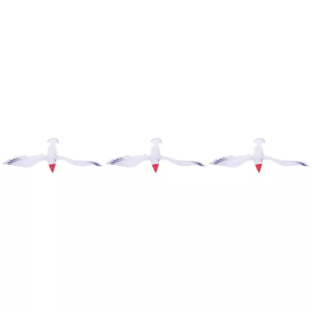 3pcs Beach Party Inflatable Seagull Tropical Inflatable Bird Decoration Photo