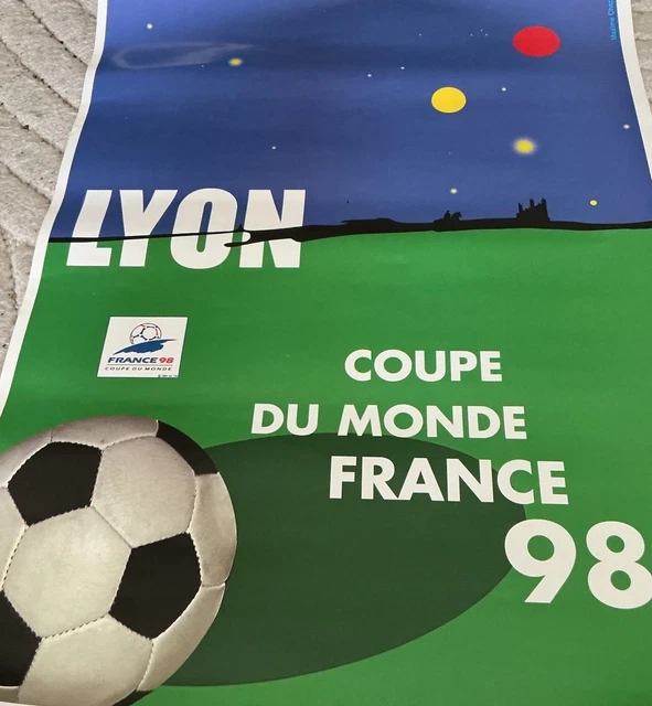 Affiche originale COUPE DU MONDE FRANCE 1998 98 LENS poster football 1319