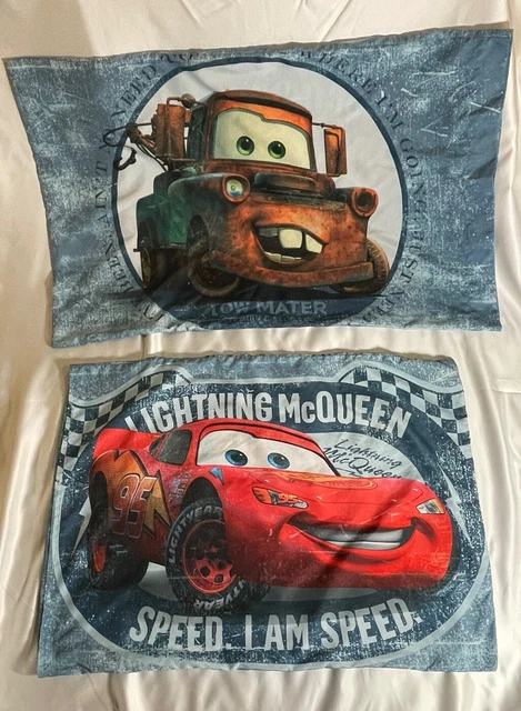 Funda de almohada reversible para autos Disney Pixar LMQ Mater 1 doble 1 lote completo de 2 dos