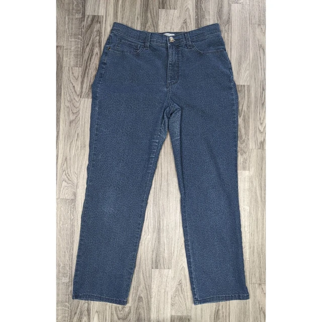Lee Womens Size 10 Petite Classic Fit At The Waist Animal Print Denim Jeans