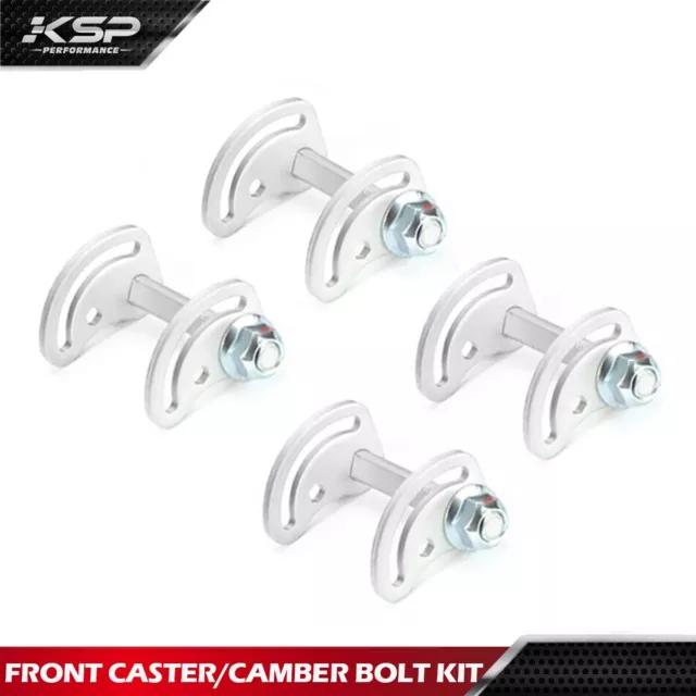 Front Alignment Camber Caster Cam Bolt Kit For 99-18 Silverado 1500 2 wheels
