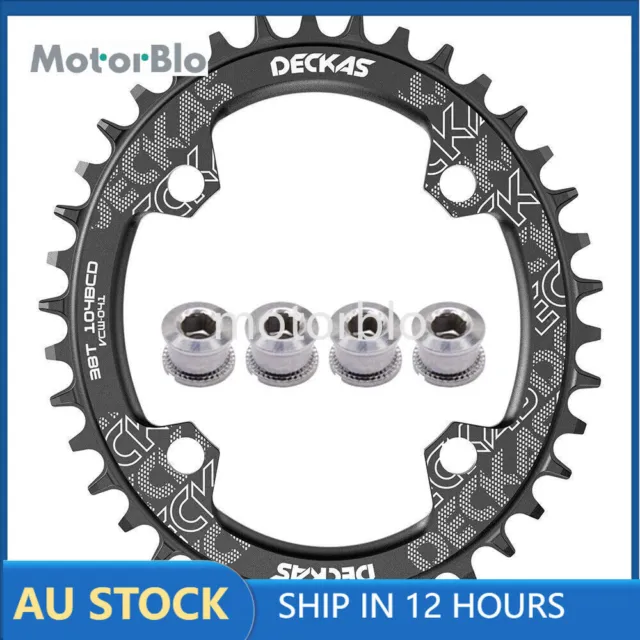 DECKAS 104BCD Narrow Wide 1X Chainring 32-52T Round/Oval CNC Black for 7-12S MTB