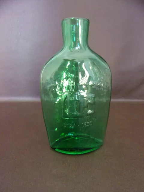 Pitkin Glass Works Green Blown Glass Mold Millenium Bottle