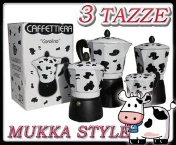 Cafetière Vache Moka Café Expresso Napoletano Mesure 3 Tasses Moc