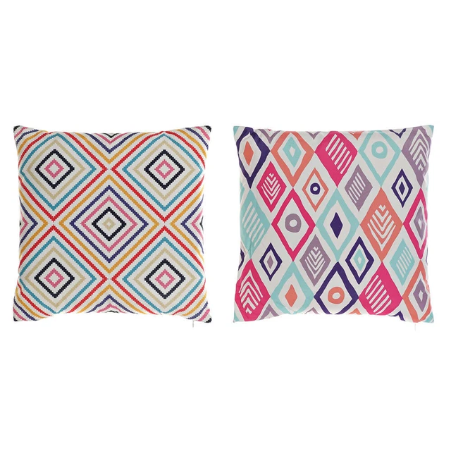 Coussin DKD Home Decor Losanges (2 Unités) (45 x 10 x 45 cm)