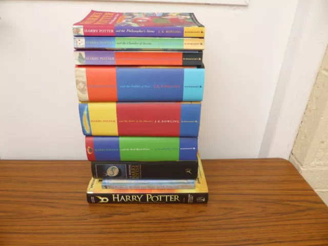 Harry Potter Complete Book Set 1-7 Paperback & Hardback Bloomsbury & Extras