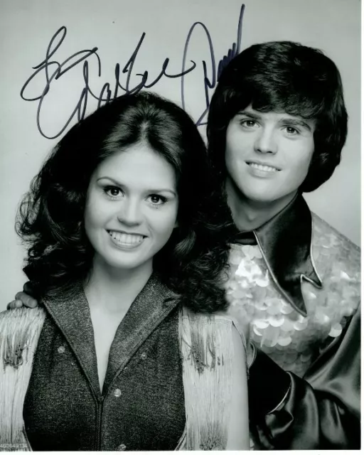 DONNY and MARIE OSMOND signed autographed 8x10 photo