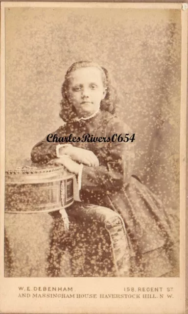 CDV NAMED HILDA SCOTT LIDGETT (see desc) VICTORIAN ANTIQUE PHOTO