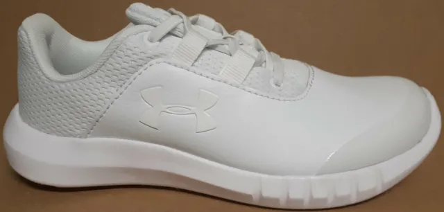 Sneaker Under Armour Mojo taglia 33 ragazze scarpe sportive scarpe da ginnastica bianche nuove