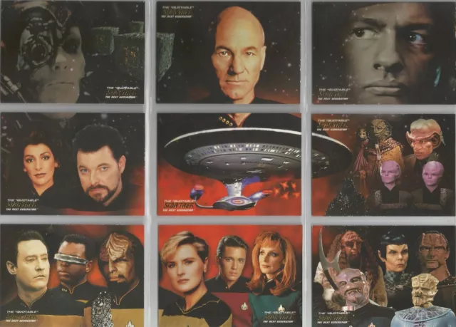 Quotable Star Trek TNG - "Space: Final Frontier" 9 Card Insert/Chase Set #ST1-9