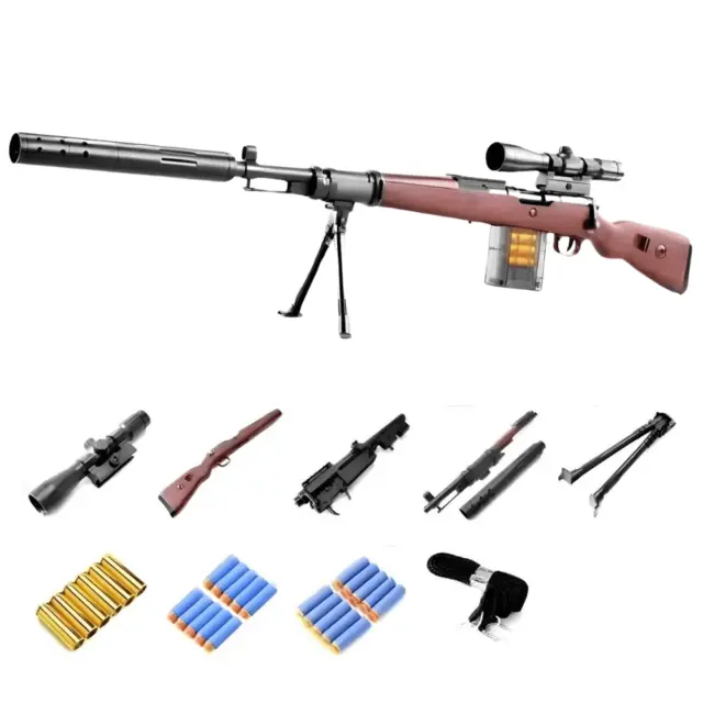 KAR 98K Sniper Dart/Soft Bullet Toy Gun/Rifle/Fully Automatic/Realistic New Fun