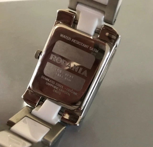 Montre RODANIA Femme Vintage Suisse – Bracelet Très Court, Boîtier Ovale Argenté