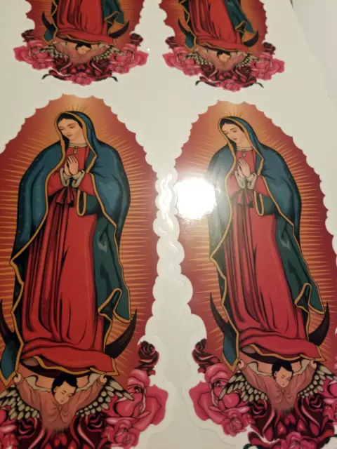 Virgen De Guadalupe Virgin Mary 8" Sticker 2