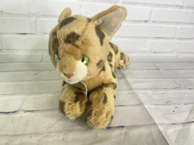 Aurora Miyoni Bengal Cat Plush Stuffed Animal Toy Kitty Kitten Tan Brown