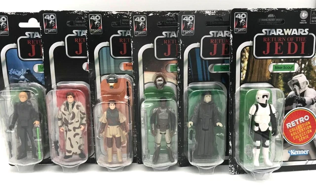 Star Wars Retro Collection Skywalker Solo Leia Lando Imperator Biker Kenner 10 cm