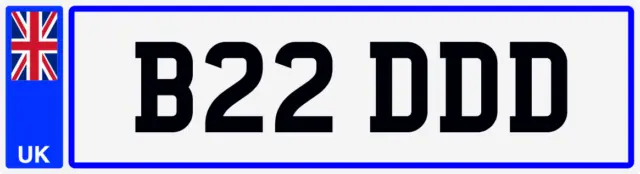 Brad Brandon Brendan Bradley Brads Old B Reg Prefix Private Number Plate B22 Ddd