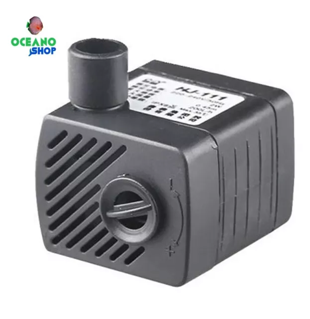 BOMBA AGUA SUMERGIBLE HJ-411 300L/H 2W PARA ACUARIO ESTANQUE FUENTE pecera