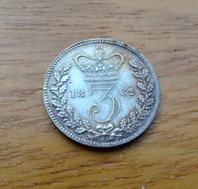 Queen Victoria Silver Threepence 1862 3D Great Britain Uk