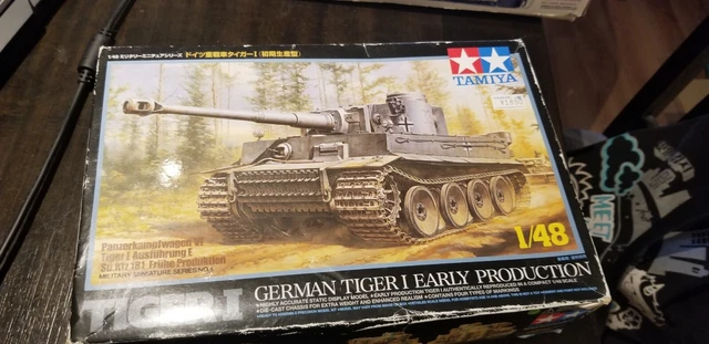 TAMIYA 1/48 WW Ii German Sd.kfz.181 Tiger I Tank Early Production Model ...