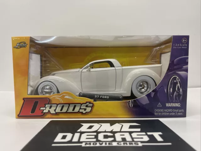 Jada D-Rods 1937 Ford Pearl White  1/24 Scale Die Cast Car