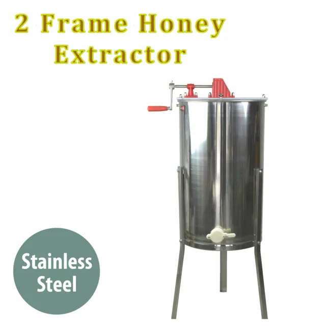 Honey Extractor 2 Two Frame Manual Crank Honey Bee Spinner Tangential Beekeeping