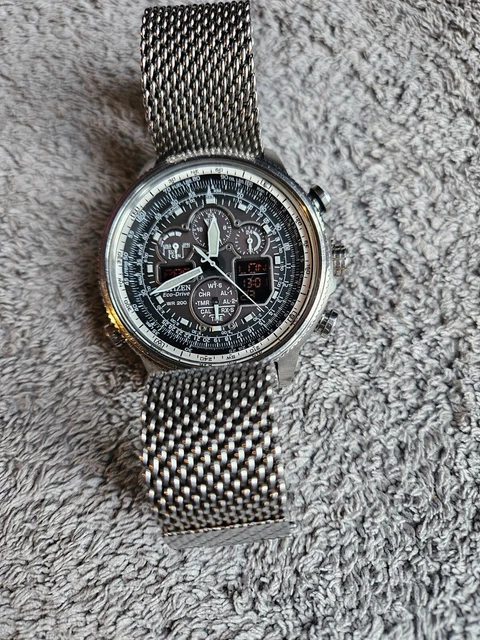 CITIZEN NAVIHAWK A-T Eco-Drive Chronograph Watch U680-S092876 Solar £ ...
