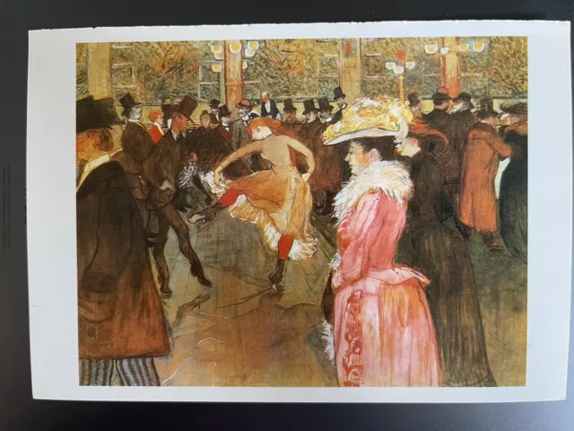 POSTCARD IMPRESSIONISTS- HENRI de TOULOUSE-LAUTREC (1865-1901)- AT MOULIN ROUGE