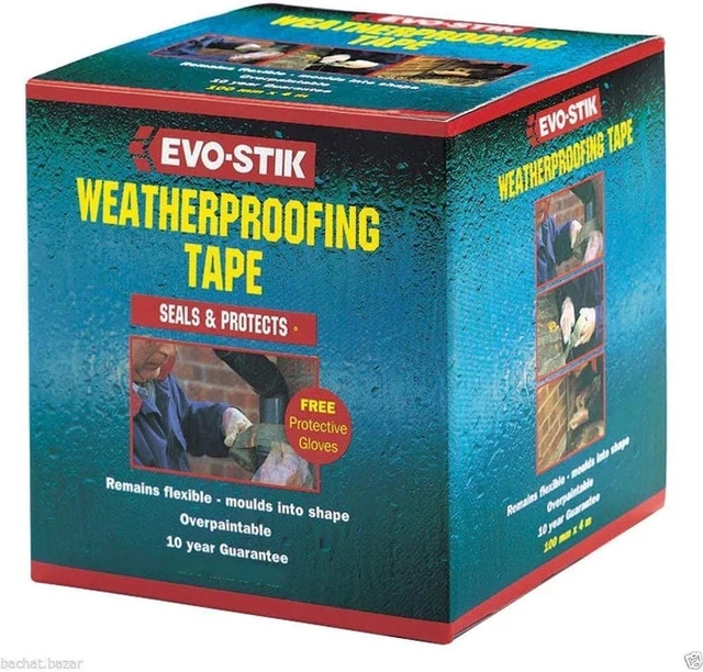 Cinta impermeable Evo-Stik 30603329 50 mm x 4 m, negra x 4 m